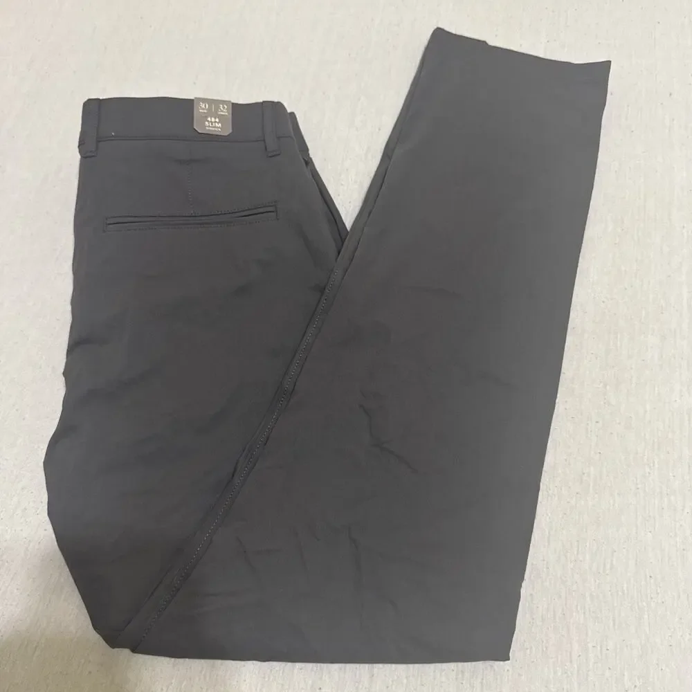 J.Crew Men’s 484 Slim-fit tech Chino pants Bedford Coal Size 30X32 NWT
